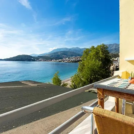 Potam'Sea Bliss 2 - Beach Front, Parking & Sun Beds Himare Exterior photo